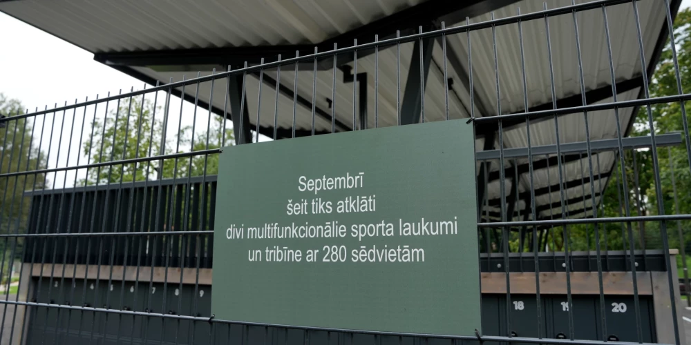 В Парке Узварас откроются новые баскетбольные площадки с трибунами.