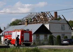 Sapostītā māja Virikivolas ciemā (foto: Scanpix / Reuters)