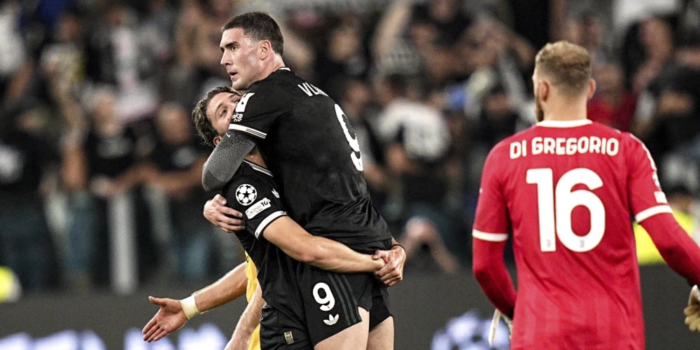 "Juventus" pēdējo sekunžu laikā guva divus vārtus pret "Borussia"