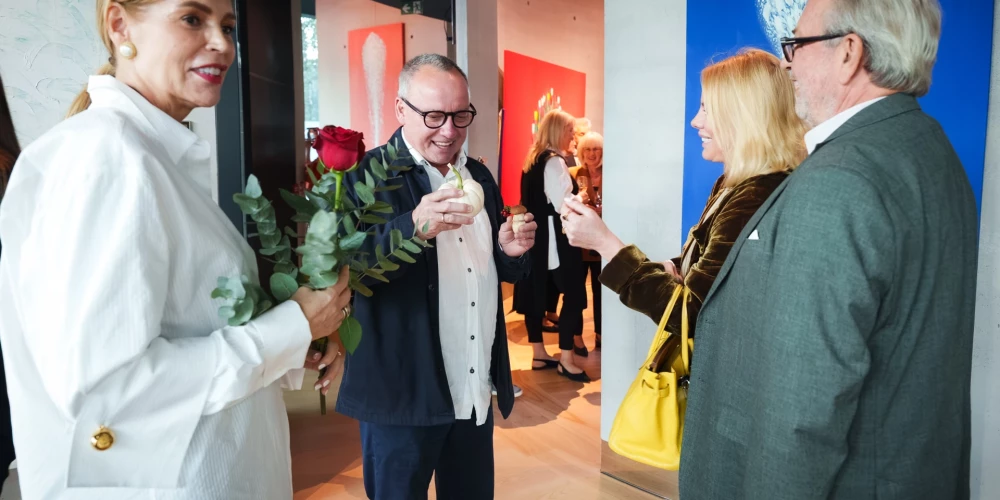 Kaspara Zariņa personālizstādes "Mana pasaule" atklāšana kultūrtelpā "Ola Foundation" (foto: Juris Rozenbergs)