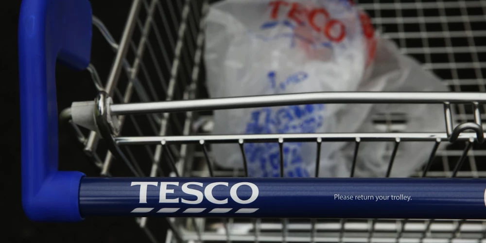 "Tesco" ratiņi.
