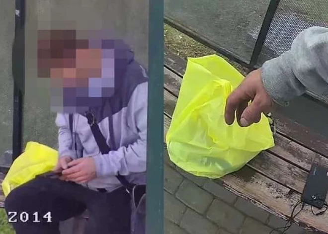 В Сауриешах мужчина спал на остановке, а после приезда полиции пытался скрыть пакетики с "борной кислотой"