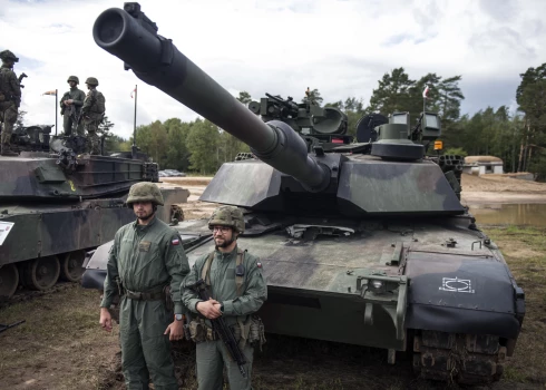 2025. gada 17. septembris: Polijas armijas tanks "Abrams", ražots ASV, militāro mācību laikā, kurās piedalās Polija un NATO sabiedrotās valstis.