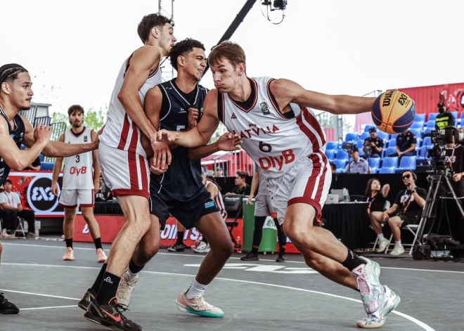 Latvijas U-23 3x3 basketbolisti ar divām uzvarām sāk Pasaules kausa izcīņu