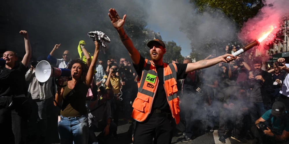 Protesta akcija Parīzē