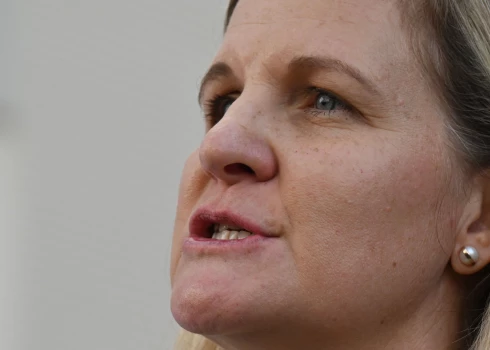 Starptautiskās Olimpiskās komitejas prezidente Kirstija Koventrija.