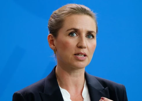 Dānijas premjerministre Mete Frederiksena.