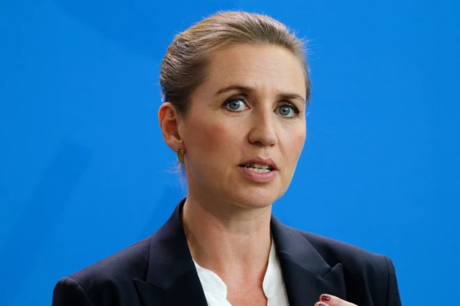 Dānijas premjerministre Mete Frederiksena.