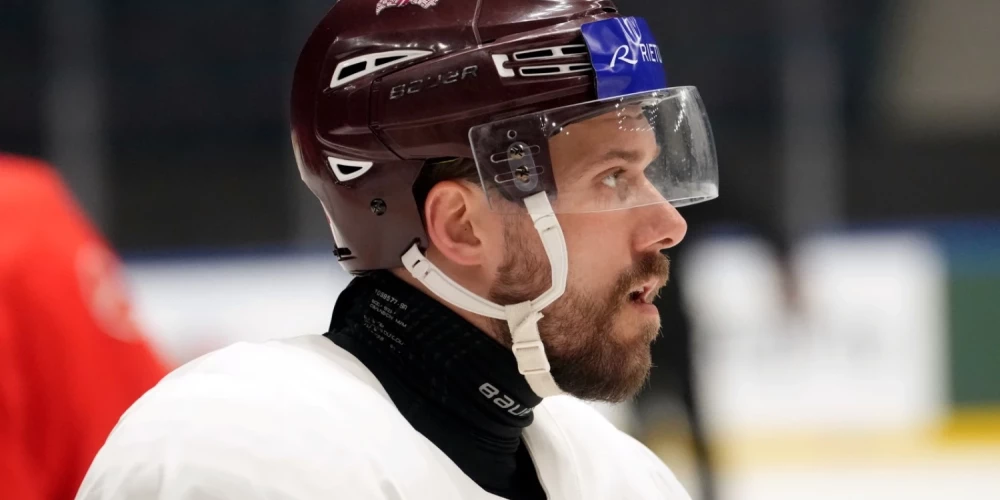 Latvijas uzbrucējs Haralds Egle. 