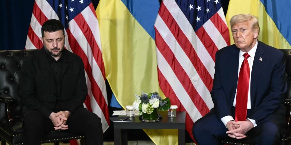 Президент Украины Владимир Зеленский и президент США Дональд Трамп.