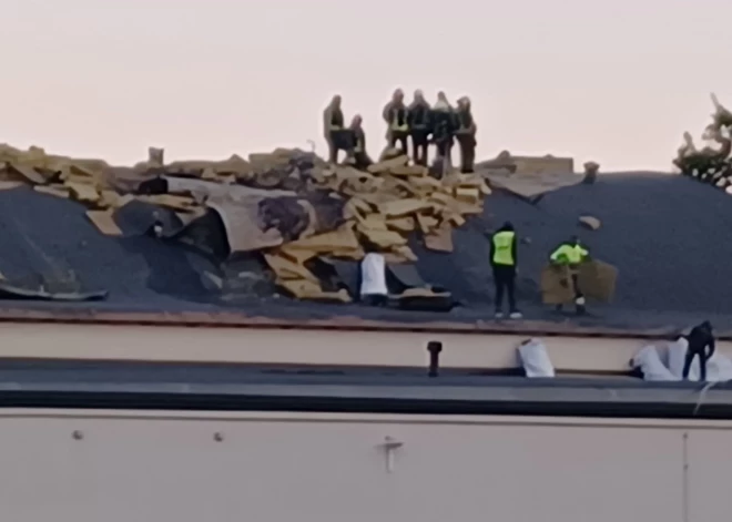 FOTO: otrdien degusi Rīgas Nacionālā sporta manēža. Kas īsti notika?