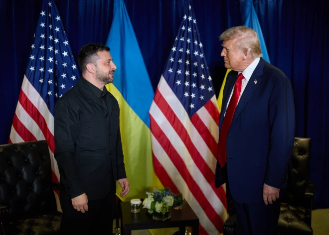 Tramps parādījis, ka vēlas atbalstīt Ukrainu līdz pašam galam, saka Zelenskis