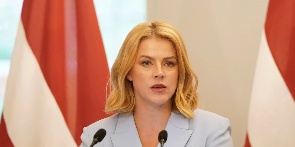 Latvijas Ministru prezidente Evika Siliņa (JV).