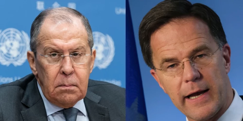 NATO ģenerālsekretārs Marks Rute ēterā noliek Krievijas ārlietu ministru Sergeju Lavrovu pie vietas.