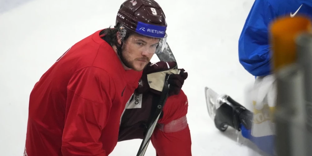 Latvijas uzbrucējs Renārs Krastenbergs. 