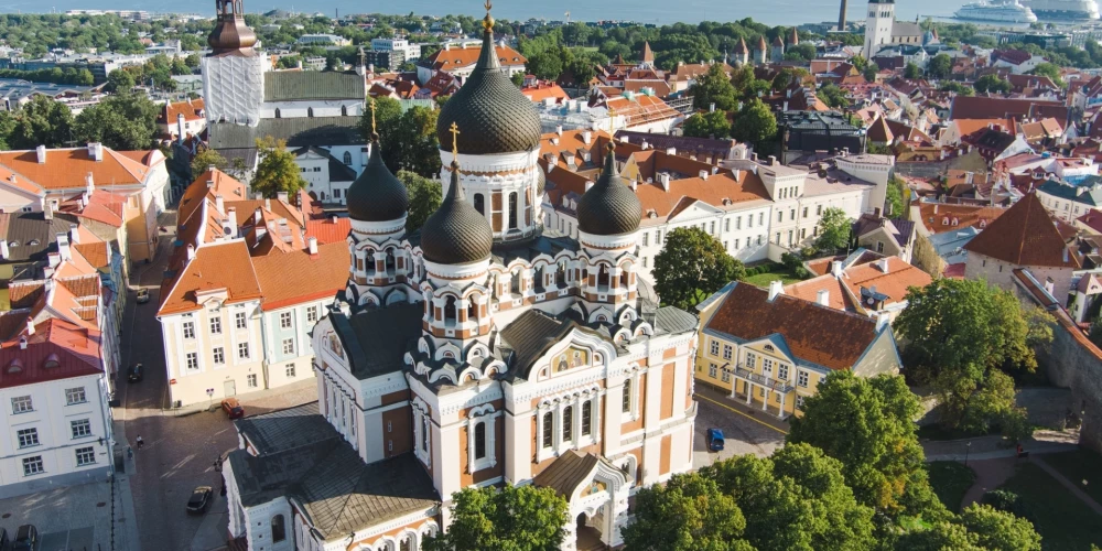 Православный собор Александра Невского в центре Таллина.