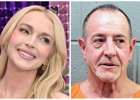 Lindseja Lohana un viņas tēvs Maikls Lohans.