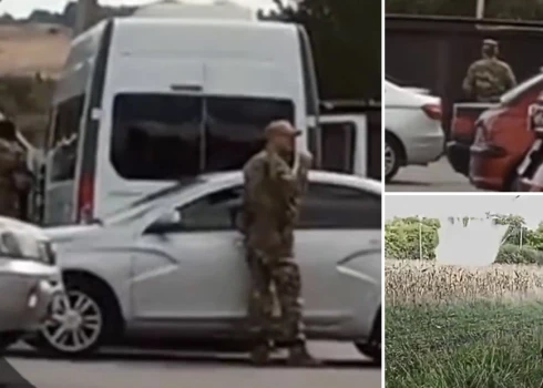 Krievijas virsnieks un viņa padotie tika novēroti un vēlāk uz ceļa likvidēti.