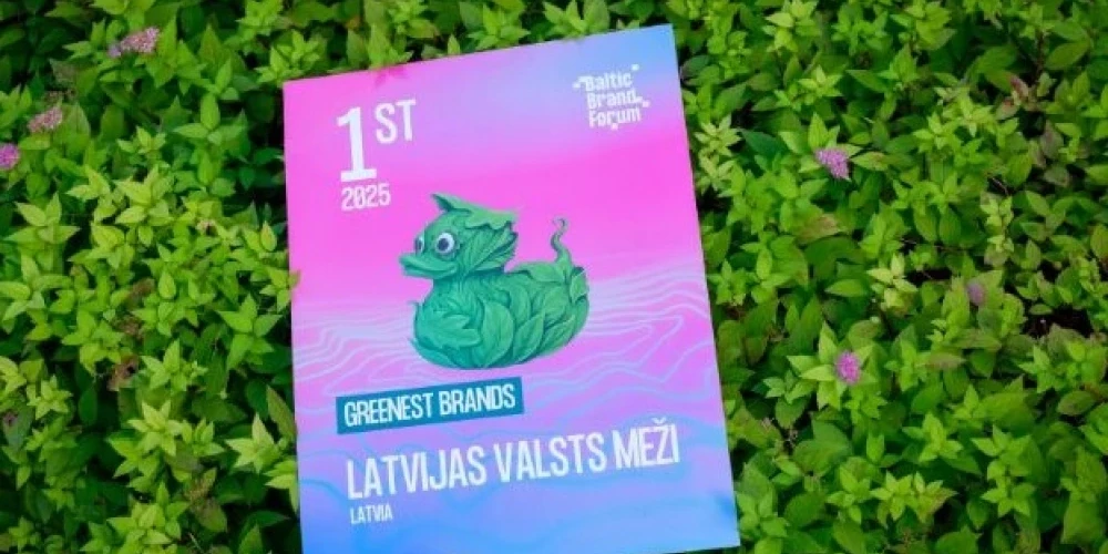 “Latvijas valsts meži” – zaļākais zīmols Latvijā.
