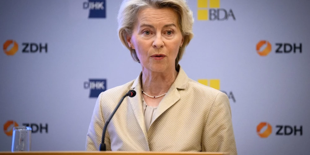 Eiropas Komisijas (EK) prezidente Urzula fon der Leiena..