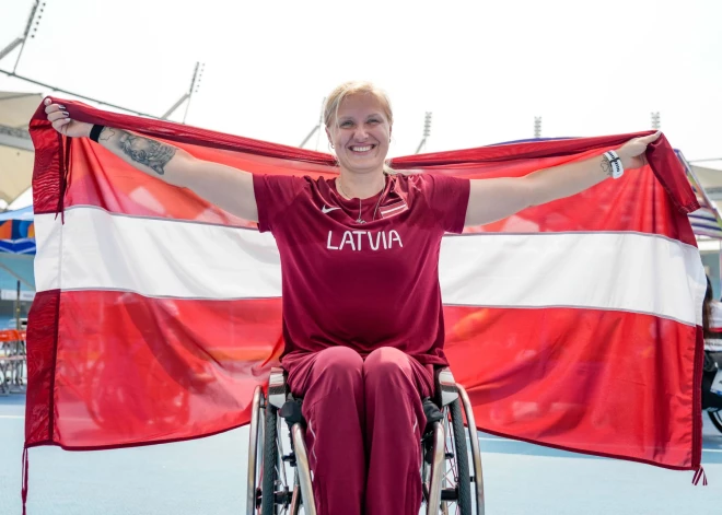 Latvijai vēl viens zelts paravieglatlētikas pasaules čempionātā. Diāna Krūmiņa triumfē šķēpmešanā