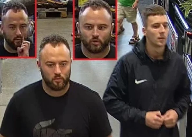 Valsts policija lūdz palīdzību attēlā redzamo vīriešu meklēšanā