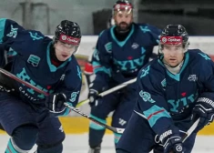 Rīgā bāzētā Kijivas "Capitals" sarūgtina OHL čempioni "Mogo"/RSU