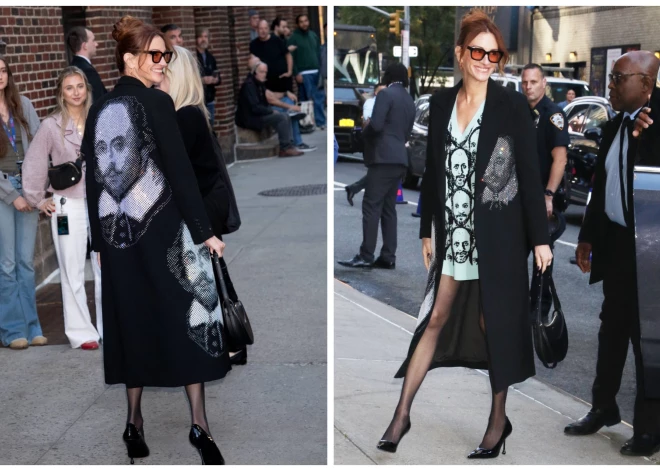 Džūlija Robertsa izceļas ar drosmīgu modes izvēli - Šekspīra iedvesmotu tērpu