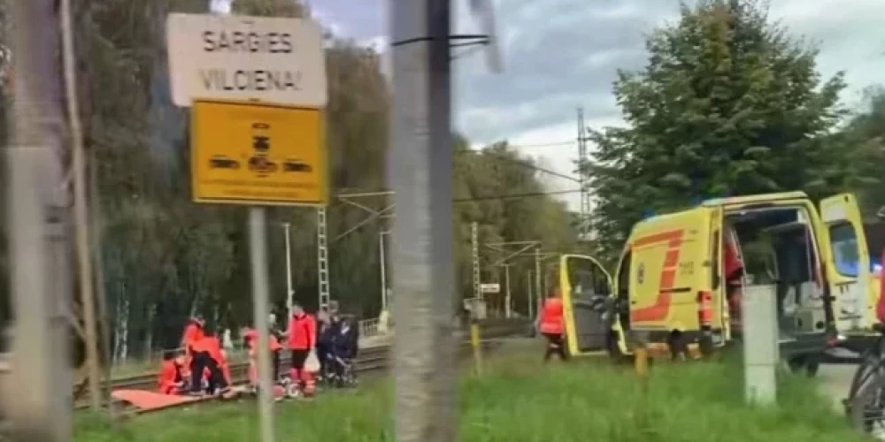 Traģiskās avārijas vieta pie Imantas stacijas (ekrānuzņēmums no Eugene Osipov / Facebook video)