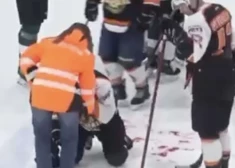 VIDEO: piedzīvota šokējoša epizode entuziastu hokeja līgas spēlē starp Priedaini un Ķekavu
