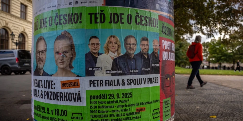 Čehijas parlamenta vēlēšanās uzvarējusi Babiša partija ANO. 