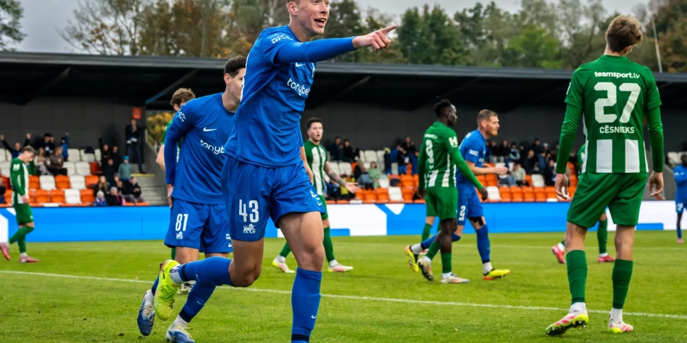 RFS sakauj virslīgas pastarīti "Mettu" (foto: Sanita Ieva Sparāne / FC RFS)