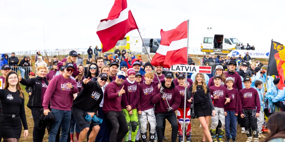 Latvijas jaunie sportisti piedalās Nākotnes cerību kausā motokrosā jeb "Coupe de l'Avenir" (publicitātes foto)