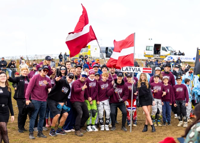 Latvijas jaunie sportisti piedalās Nākotnes cerību kausā motokrosā jeb "Coupe de l'Avenir" (publicitātes foto)