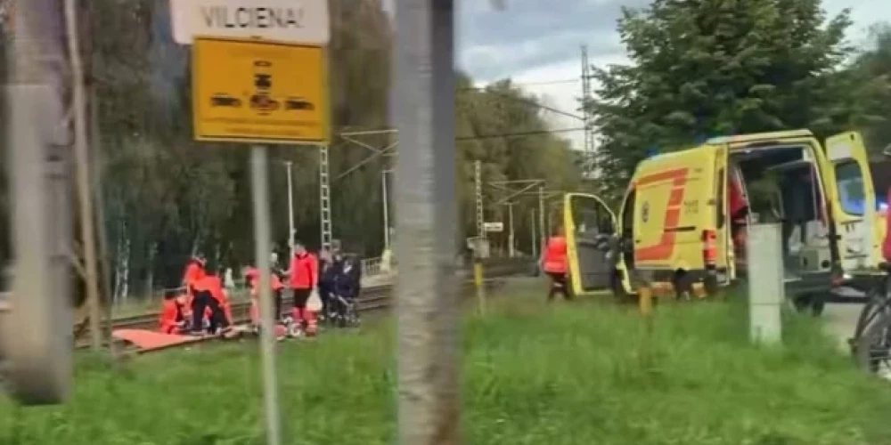 Traģēdijas vieta pie Imantas dzelzceļa stacijas (Eugene Osipov / Facebook video)