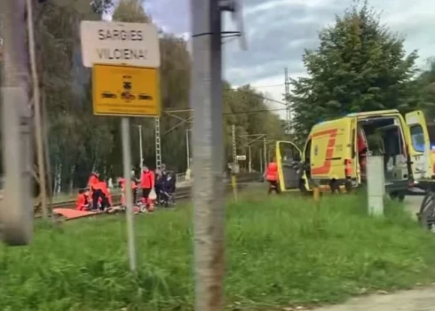 Traģēdijas vieta pie Imantas dzelzceļa stacijas (Eugene Osipov / Facebook video)