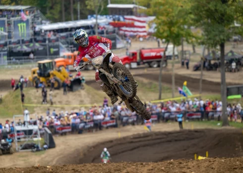 Latvijas motokrosa labākajiem augstvērtīgs sniegums ASV.