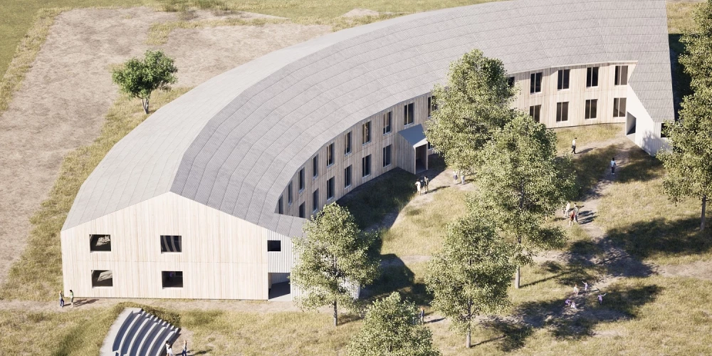 A klases energoefektīvā ēka 2000 m² platībā ļaus skolai  samazināt uzturēšanas izmaksas un radīt drošu, mūsdienīgu un radošu vidi skolēniem un pedagogiem.