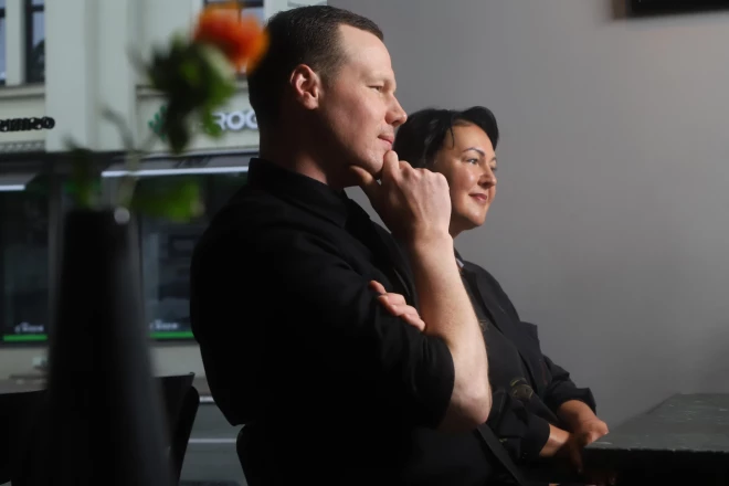 Jēkabs Leiškalns un Diāna Ozola.