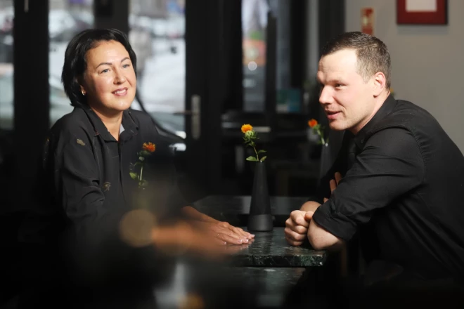 Diāna Ozola un Jēkabs Leiškalns.