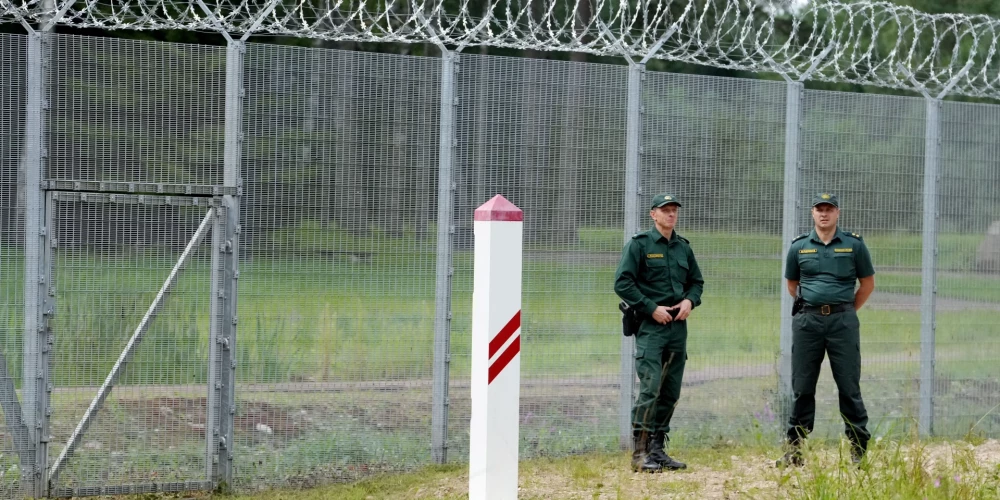 Latvijas-Krievijas robeža netālu no "Draudzības kurgāna" Ludzas novadā.