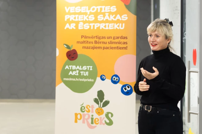 “Ēstprieka” atbalsta organizētāja “Maxima Latvija” komunikācijas vadītāja Liene Dupate-Ugule.