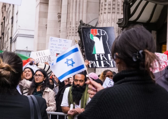 Рига станет местом двух акций: в поддержку Израиля и Палестины