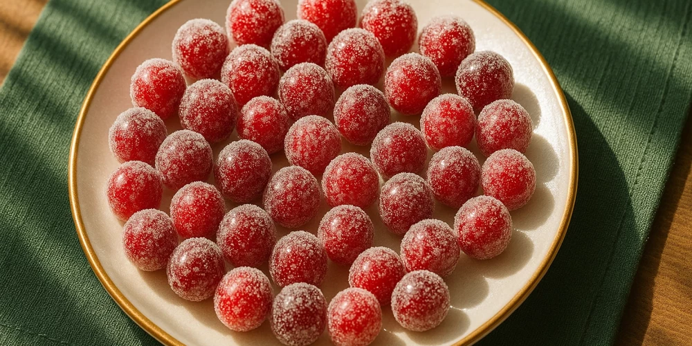 Dzērvenes pūdercukurā