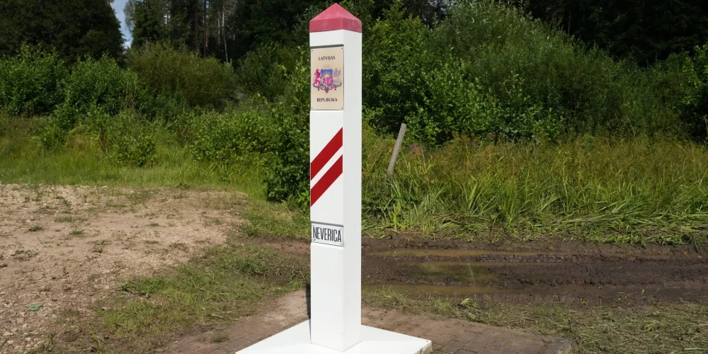 Latvijas-Krievijas robeža netālu no "Draudzības kurgāna" Ludzas novadā./Ilustratīvs attēls.