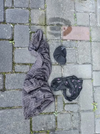 Preiļos dārzā aizmirstas apakšbiksītes.