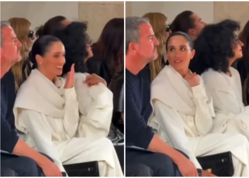 Megana Mārkla sāk smieties, bet tad apraujas, jo blakus sēdošajiem šajā brīdī jautrība nav prātā.