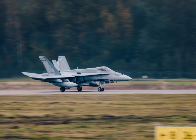 Virs Rīgas lidos Kanādas Karalisko Gaisa spēku iznīcinātāji “CF-18”