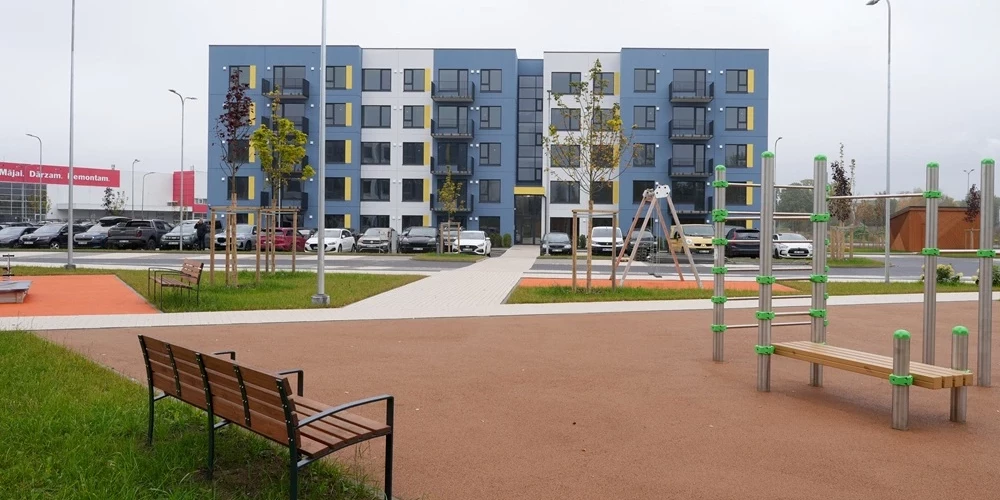 Один из новых домов в Валмиере.