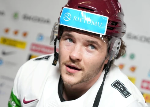 Latvijas hokejists Renārs Krastenbergs.